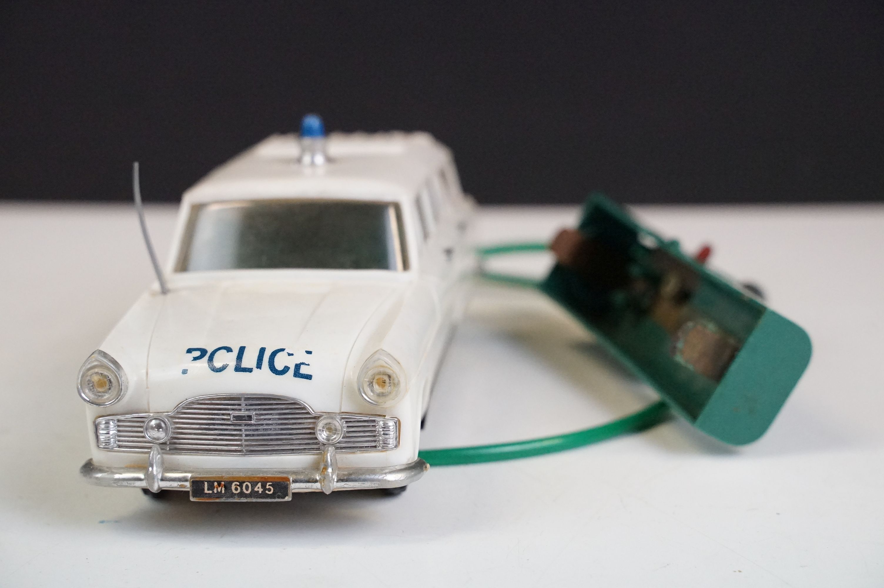 Two Marx Toys remote controlled model cars to include battery operated remote control M1 Police - Image 8 of 9
