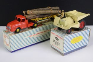 Two boxed French Dinky Supertoys diecast models to include 36A Log Carrier in burnt orange cab