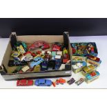Collection of mid 20th C play worn diecast models to include 6 x boxed Matchbox Superfast (56, 12,
