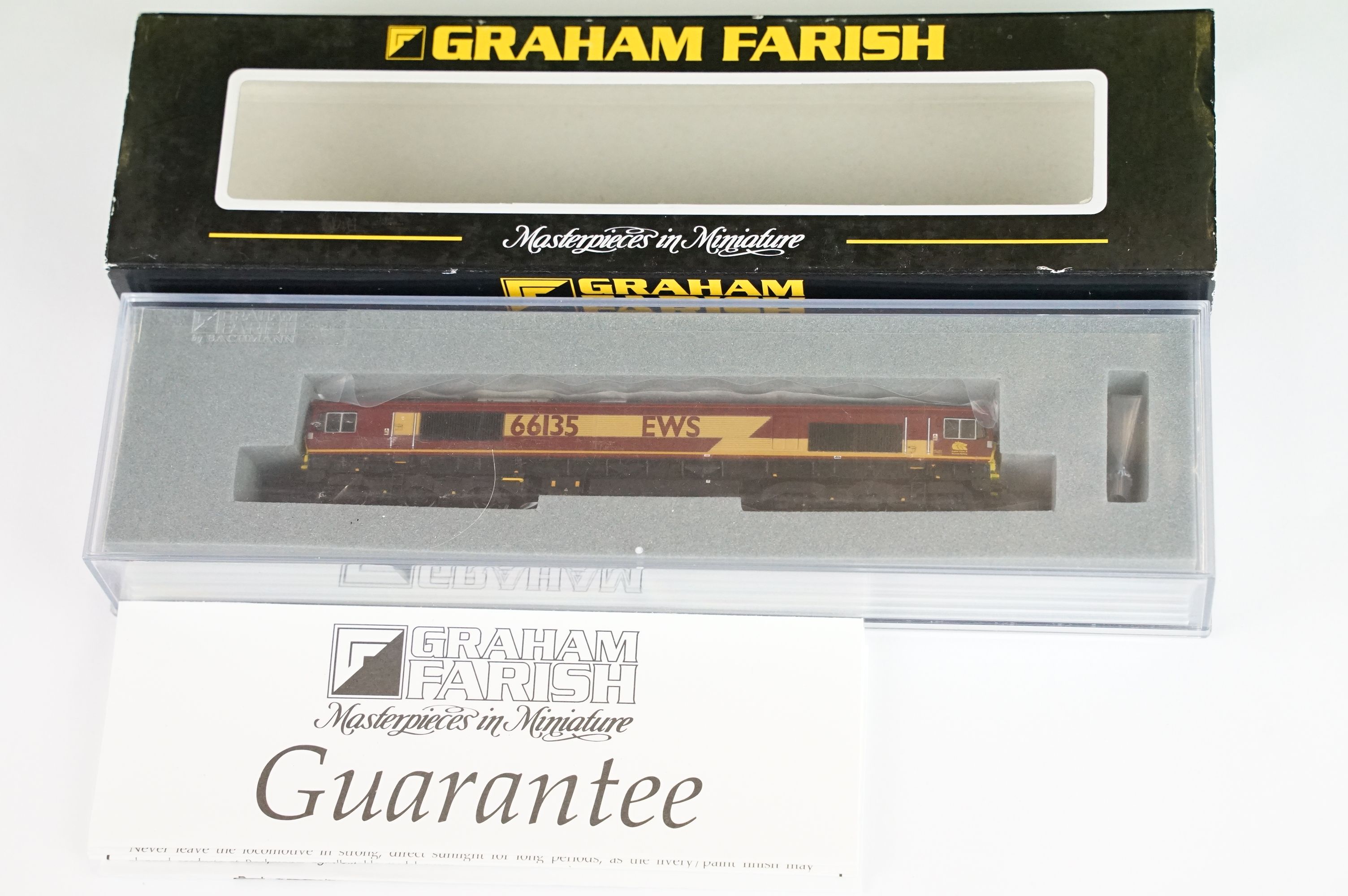 Three cased Graham Farish by Bachmann N gauge locomotives to include 371153 Class 37/4 37419 EWS, - Image 6 of 8