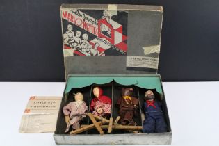 Boxed Helen Joseph's Marionettes / Playfellow Shops Little Red Riding Hood, tatty box, puppets in gd