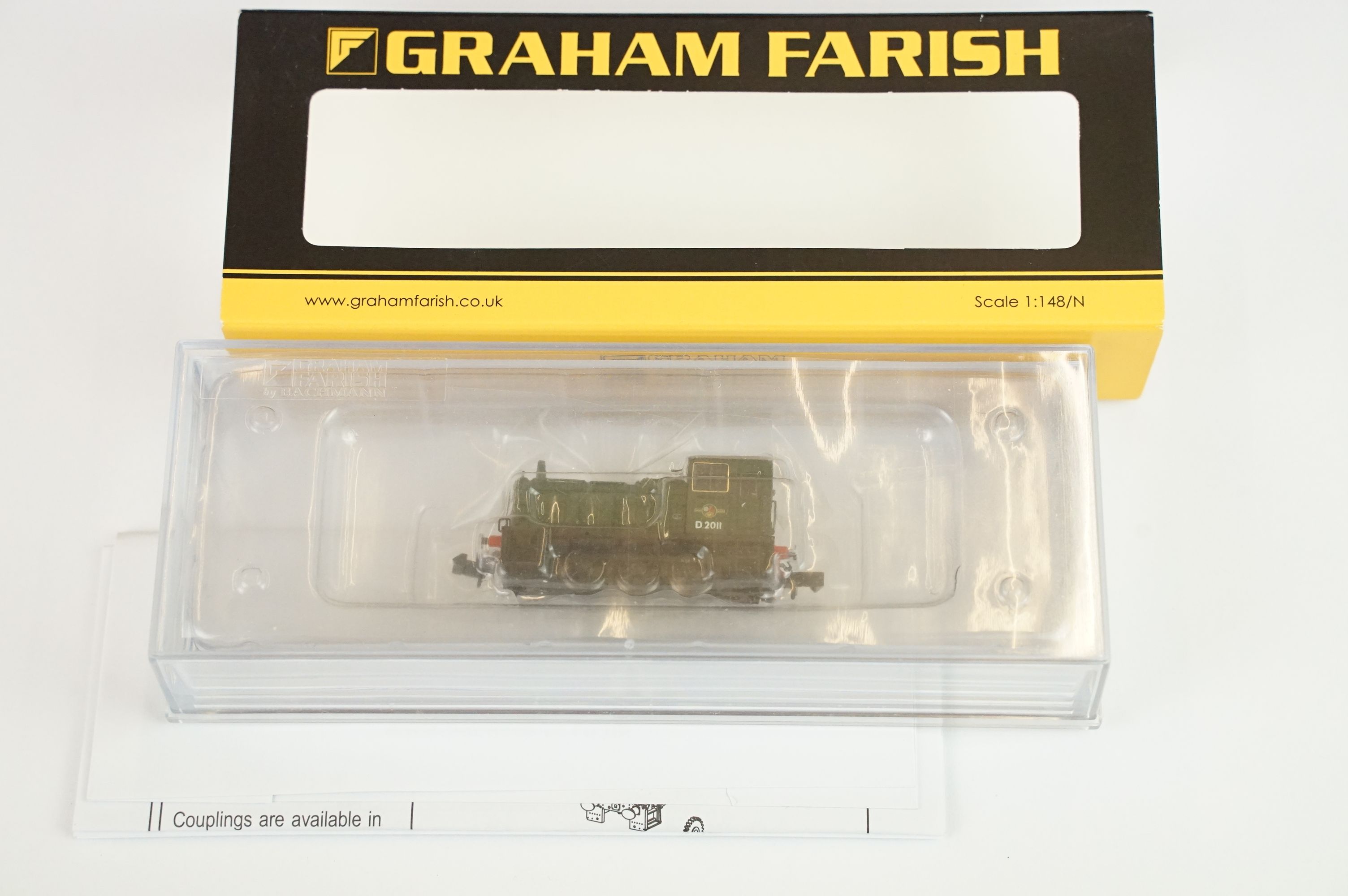 Five cased Graham Farish by Bachmann N gauge locomotives to include 371-060 Class 03 Diesel - Image 2 of 12