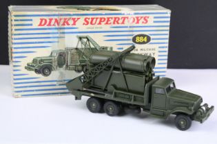 Boxed French Dinky Supertoys 884 Camion Militaire Brockway Military Truck diecast model, complete