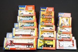 14 Boxed Dinky diecast models to include 124 Rolls Royce Phantom V, 950 Foden Fuel Tanker, 940
