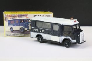 Boxed French Dinky 566 Citroen Police Support Vehicle Car De Police Secours diecast model in dark