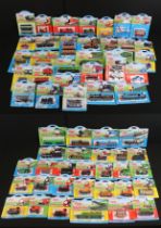 Approx. 60 Carded ERTL Thomas The Tank Engine & Friends diecast models featuring Gordon,