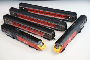 Hornby OO gauge Virgin Class 43 HST set with 2 x locomotives including 43063 Maiden Voyager