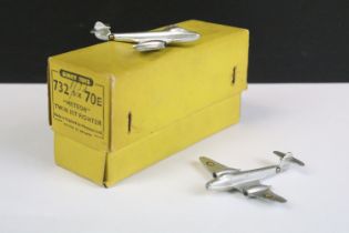 Dinky Toy trade box No. 70E/732 Meteor Twin Jets, two examples included with original packing