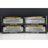 Four cased Graham Farish by Bachmann N gauge locomotives to include 372-977 Class 24 Diesel BR two