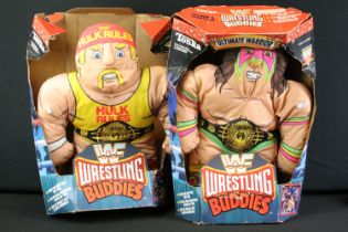 WWF / WWE Wrestling - Two boxed 1990s Tonka WWF Wrestling Buddies plush to include Ultimate