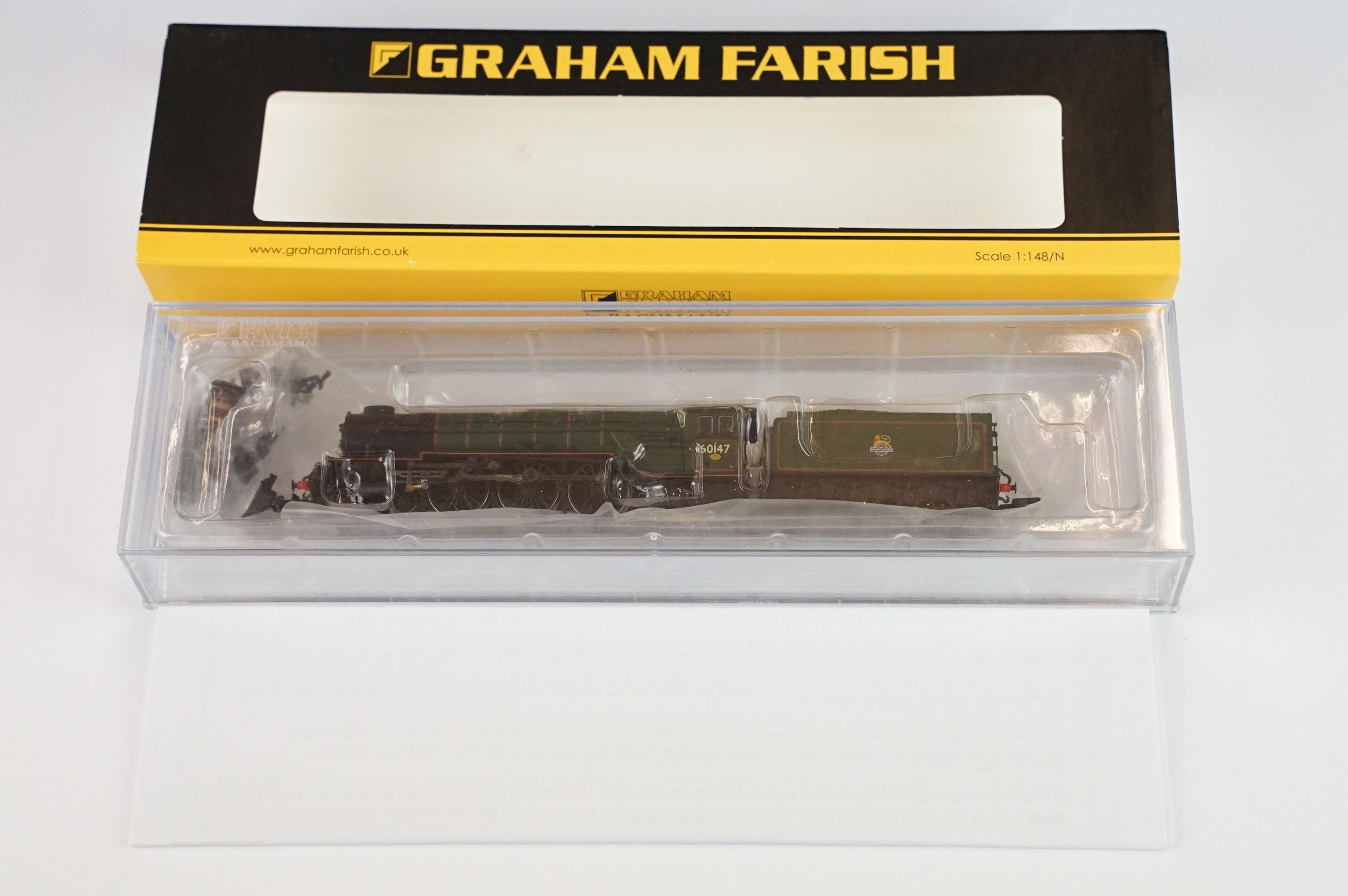 Three cased Graham Farish by Bachmann N gauge locomotives to include 372-003 Hall Class 4979 - Image 2 of 8