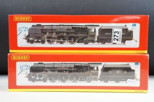 Two boxed Hornby OO gauge locomotives to include R2722 BR 4-6-2 Duchess Class locomotive 46252