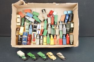 Around 50 Mid 20th C Dinky diecast models to include commercial, trailers and road examples