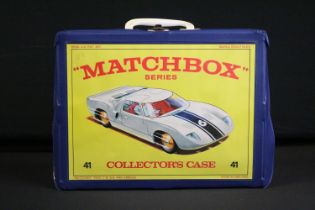 Matchbox Carry Case containing 48 diecast models to include Matchbox models featuring 22 Fireman