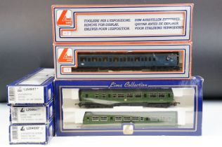 Six boxed Lima OO gauge DMU, locomotives and motor cars to include 149895A8 DMU101, L204648 Diesel