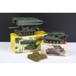 Two boxed French Dinky military diecast models to include 883 Char AMX Poseur De Pont in military