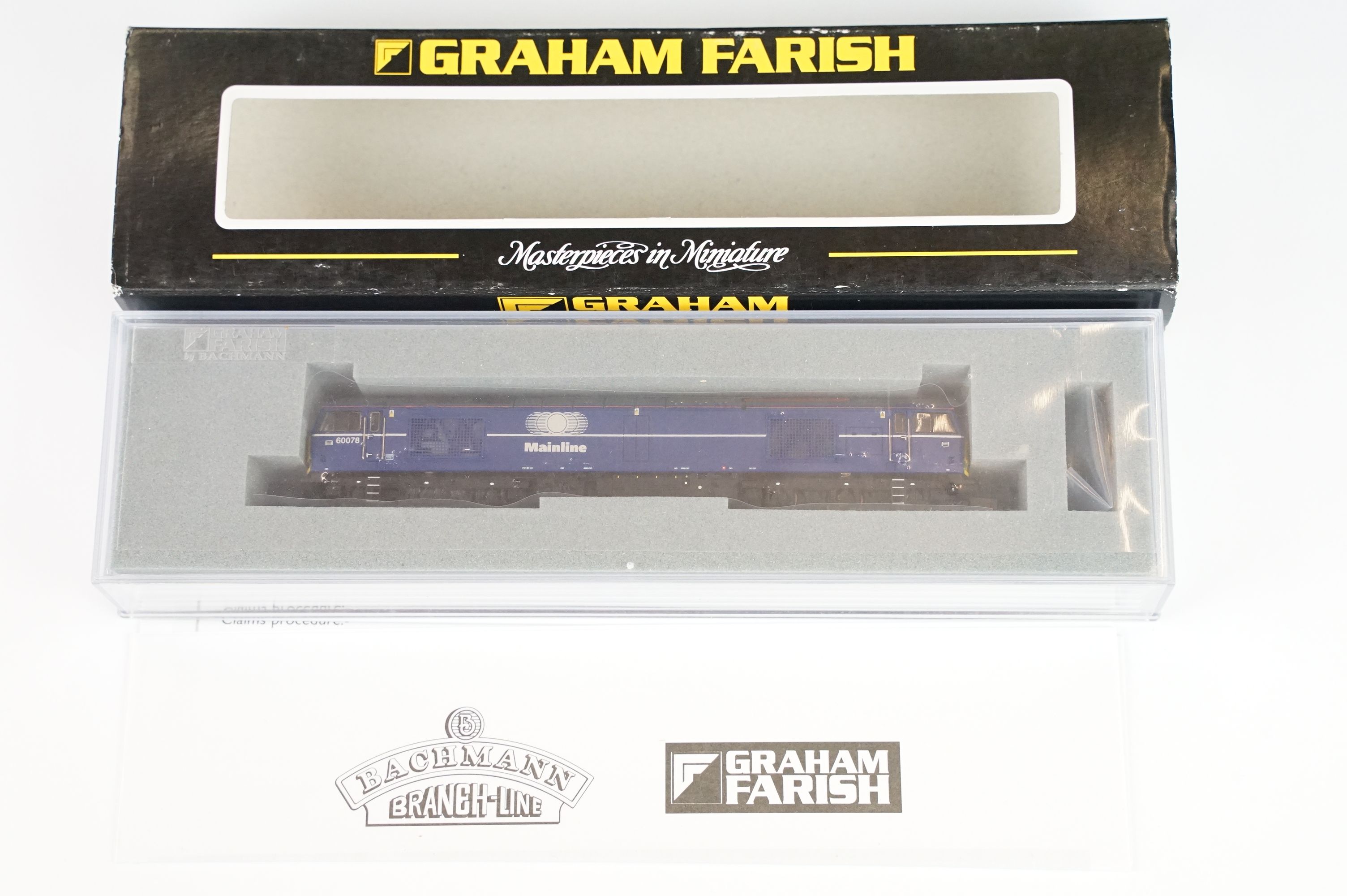 Four cased Graham Farish by Bachmann N gauge locomotives to include 371-351 Class 60 Diesel 60078 - Bild 8 aus 10