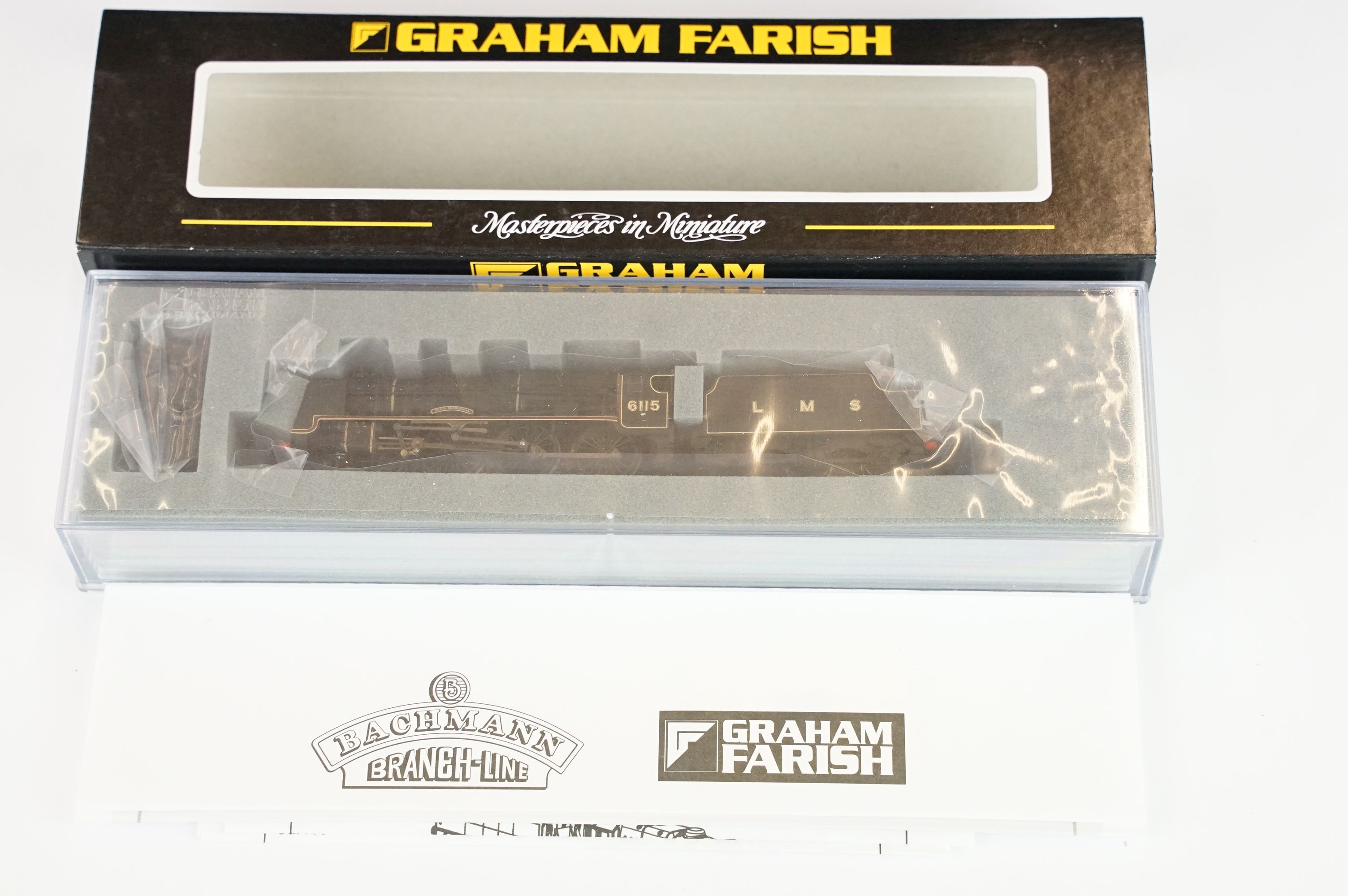 Three cased Graham Farish by Bachmann N gauge locomotives to include 372-576 Royal Scot locomotive - Image 4 of 8