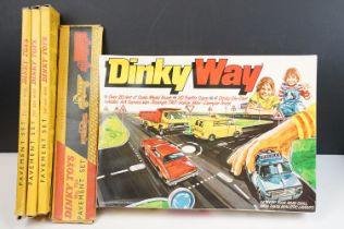 Boxed Dinky 240 Dinky Way Roadway Gift Set, complete with 4 x cars featuring Mini Clubman Police