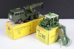 Two boxed French Dinky military diecast models to include 826 Camion Militaire De Depannage