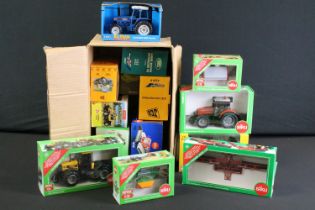 14 Boxed 1/32 scale farming and construction related diecast models to include Britains JCB 3220