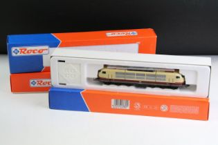 Three boxed Roco HO gauge locomotives to include 43839 DB BR 103 164-0, 63745 DB E03 002 and 63742