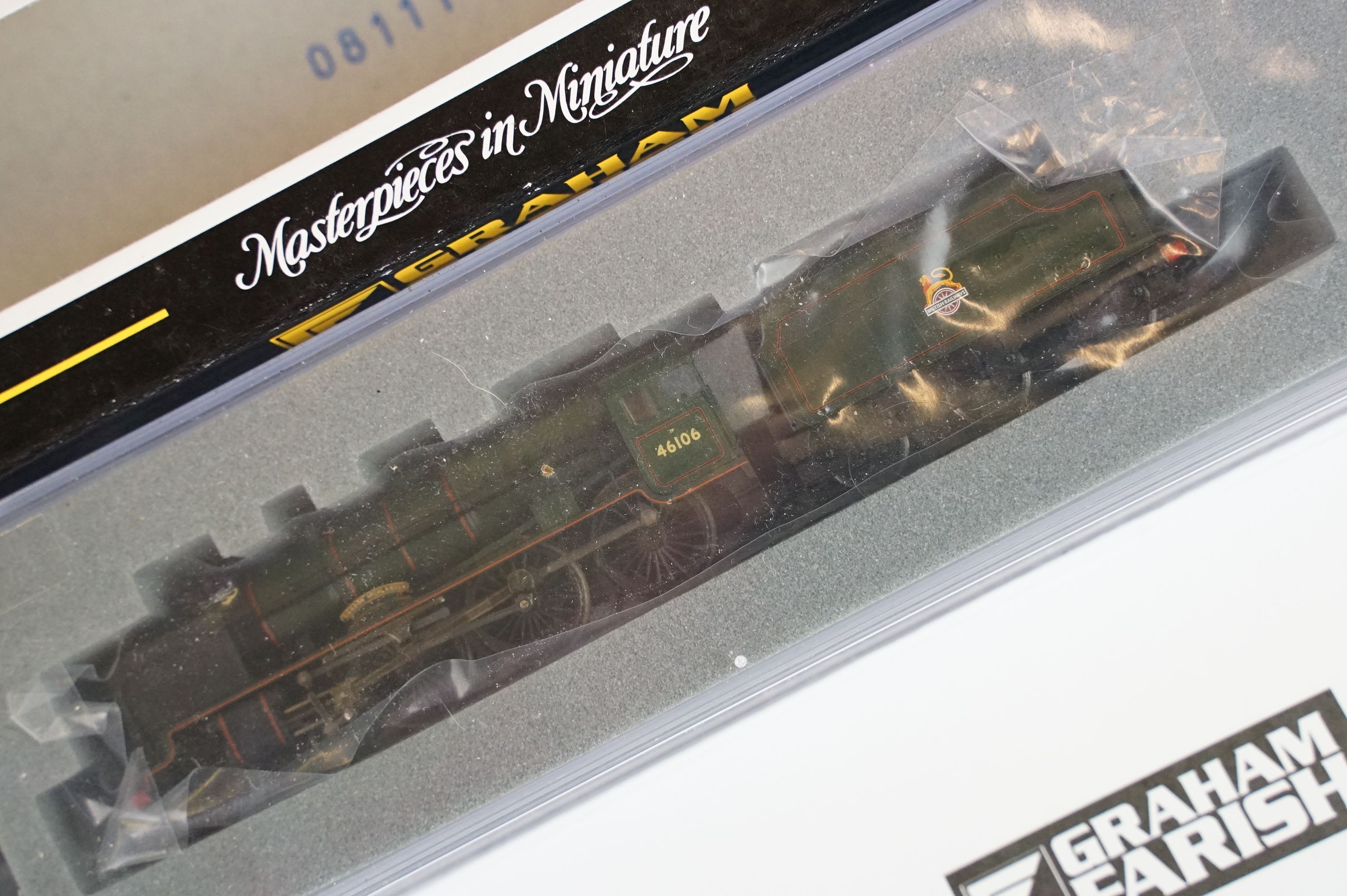 Two cased Graham Farish by Bachmann N gauge locomotives to include 372-576 Royal Scot 46106 Gordon - Bild 3 aus 6