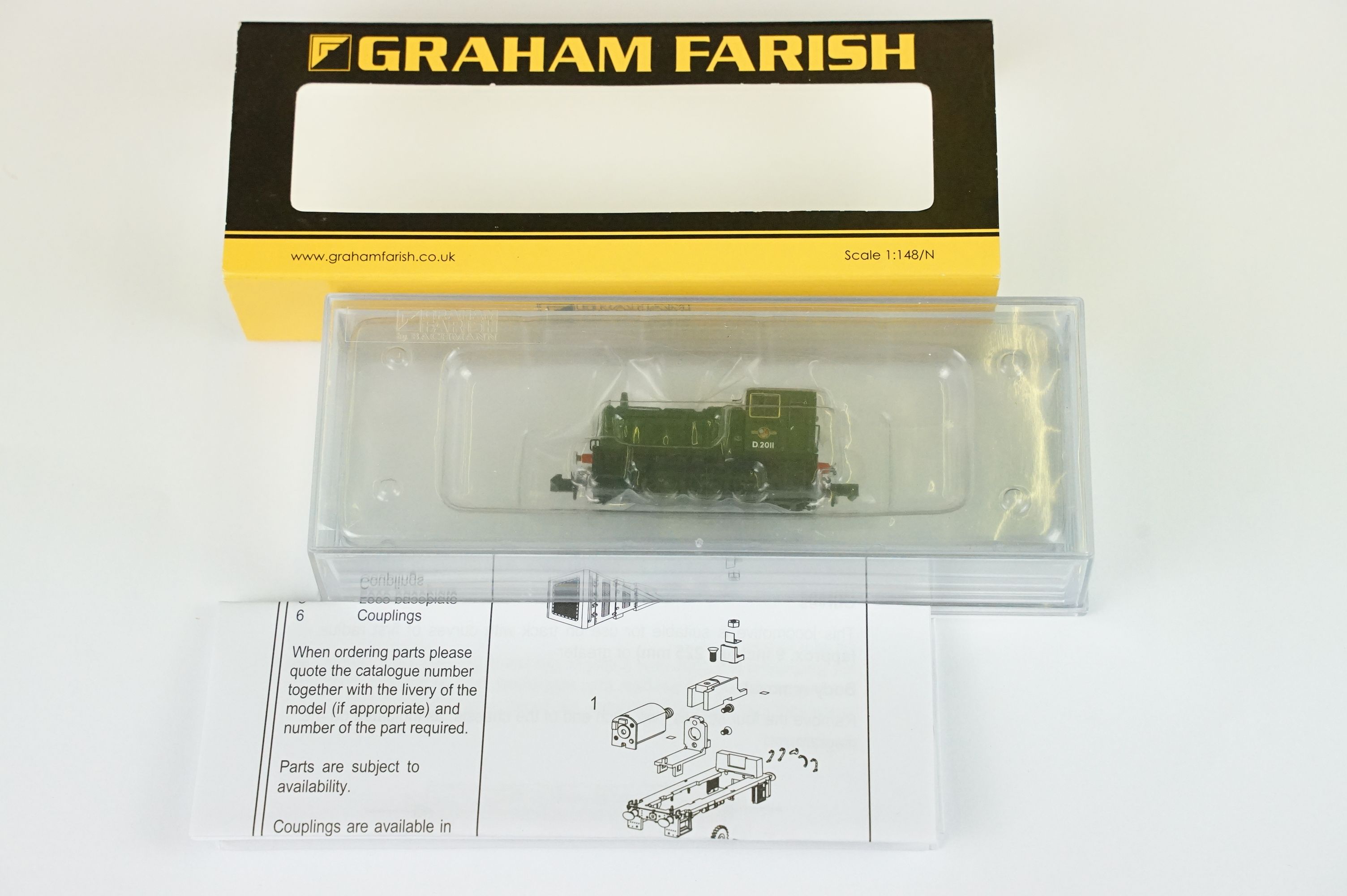 Five cased Graham Farish by Bachmann N gauge locomotives to include 371-060 Class 03 Diesel - Image 2 of 12
