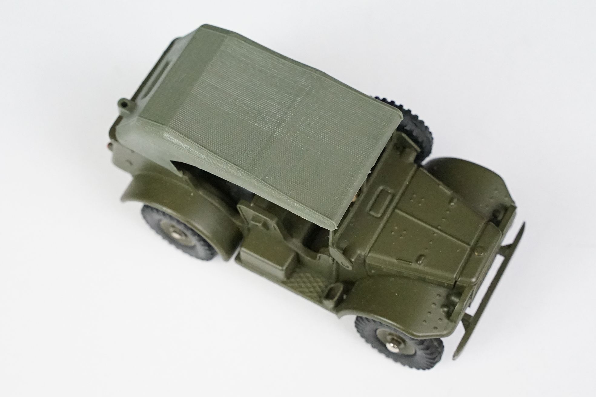 Boxed French Dinky 810 Command Car Militaire diecast model complete with unused sticker sheet and - Bild 6 aus 9