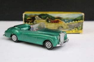 Boxed Dinky Nicky Toys 194 Bentley S2 Convertible in green body and interior, black tonneau with