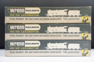 Three boxed Wrenn OO gauge locomotives to include W2229 4-6-2 City of Stoke on Trent, W2225 2-9-0