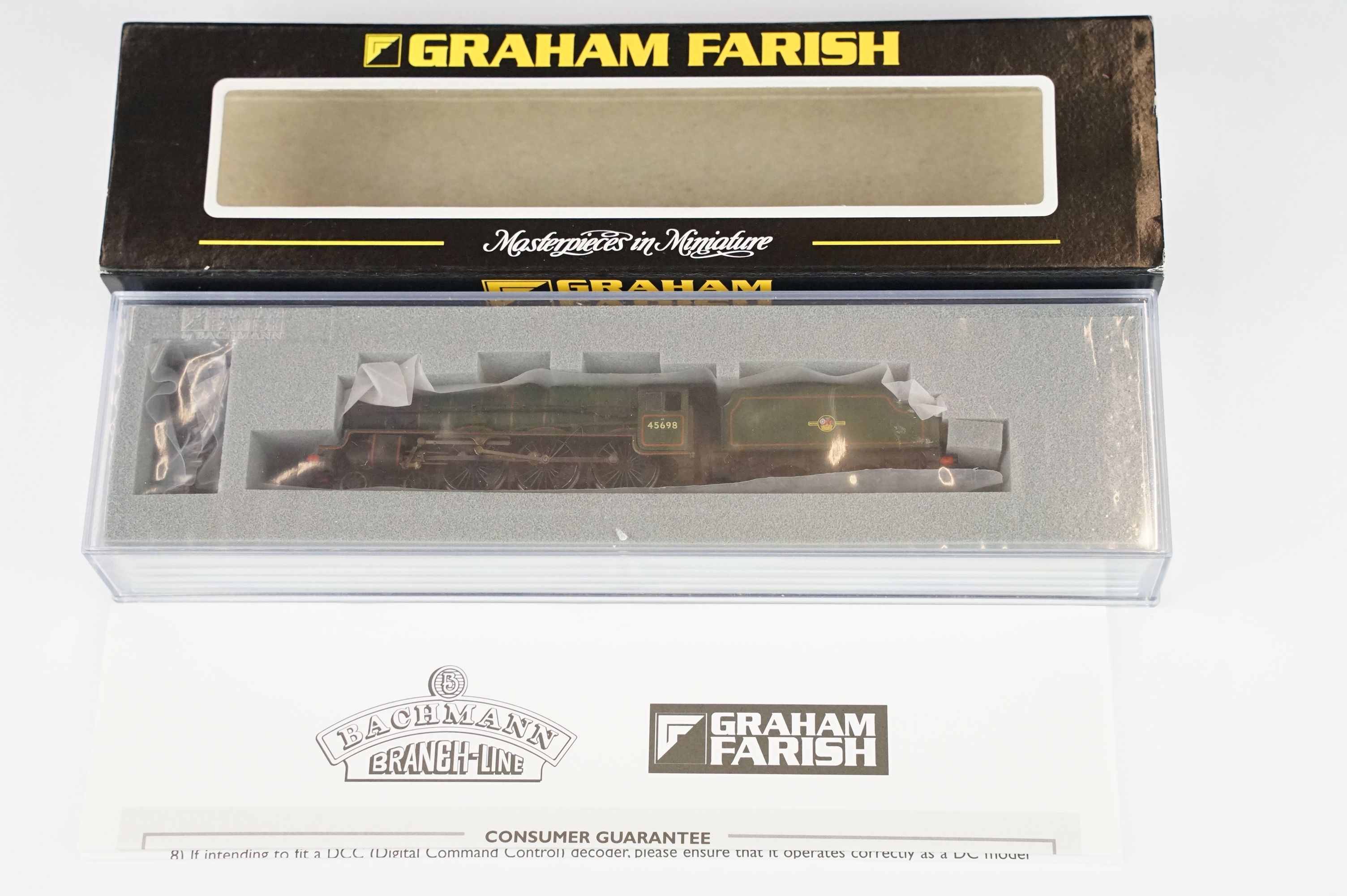 Three cased Graham Farish by Bachmann N gauge locomotives to include 372-478 Jubilee Class 45698 - Image 4 of 8