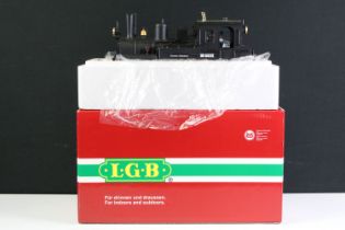Boxed LGB Lehamnn 21741 G Scale DR Spreewald 2-6-0 electric locomotive, in original polystyrene