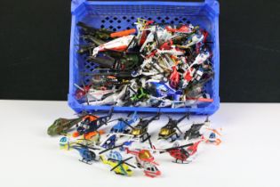 Around 100 diecast model helicopters to include examples from Matchbox, Corgi, ERTL, etc