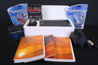 Retro Gaming - Sinclair ZX Spectrum Console with 4 x Basic Programming Binders, 8 x programs &