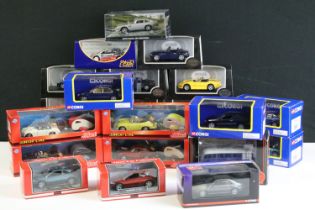 23 Boxed / cased diecast models to include 5 x Corgi (VA09306, 4 x TY97301 variations), 10 x Maxi