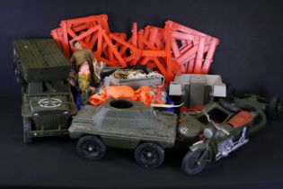 Action man - Collection of various Action man related items to include Cherilea Toys motorbike and