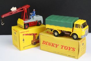 Two boxed French Dinky commercial diecast models to include 50 Grue Salev with driver, and 584 GAK