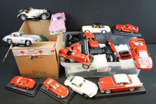 27 1/18 and 1/24 scale diecast models to include examples from Burago, Sun Star and Maisto featuring