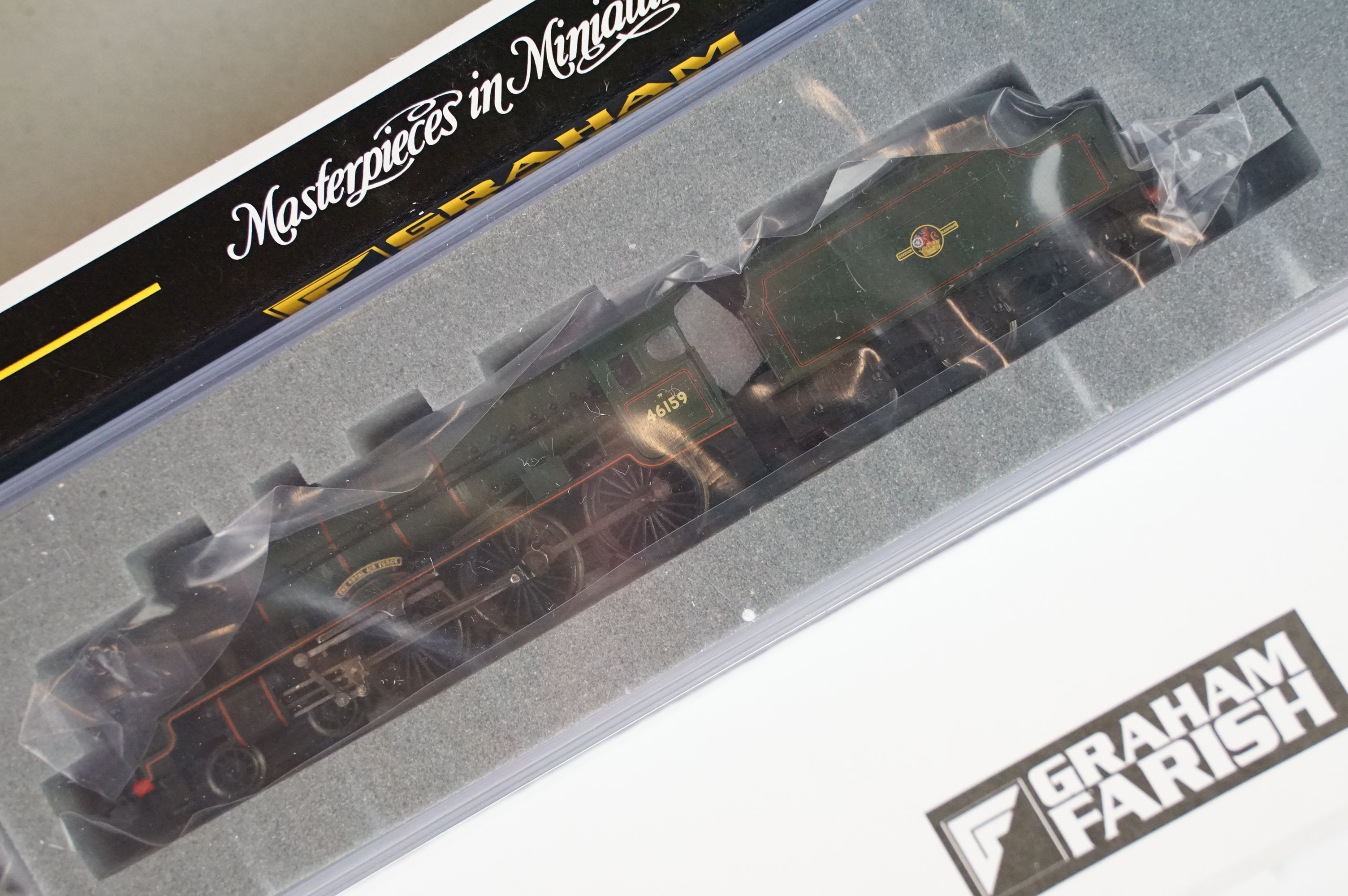 Two cased Graham Farish by Bachmann N gauge locomotives to include 372-575 Royal Scot 46159 The - Image 5 of 6