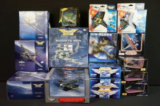 16 Boxed diecast model aircraft to include 6 x Corgi 1/72 Aviation Archive (49001, 49004, AA32002,