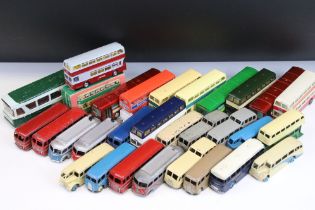 28 Mid 20th C onwards diecast model buses to include Dinky 669 Autobus Berliet PCM, 3 x Autocar