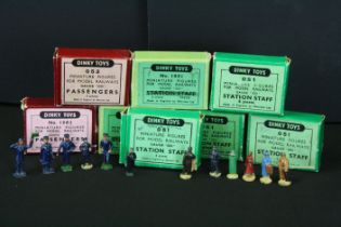 Collection of Dinky OO gauge metal trackside figures contained within 7 x original boxes featuring 4