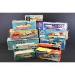 11 Boxed model toy boats to include Victor Industries battery operated Vosper RAF Crash Electric
