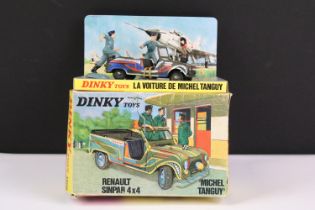 Boxed French Dinky 1406 Renault Sinpar 4x4 "Michael Tanguy" diecast model in military green with