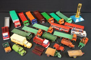 27 Mid 20th C play worn Dinky commercial diecast models to include various Foden examples, 2 x