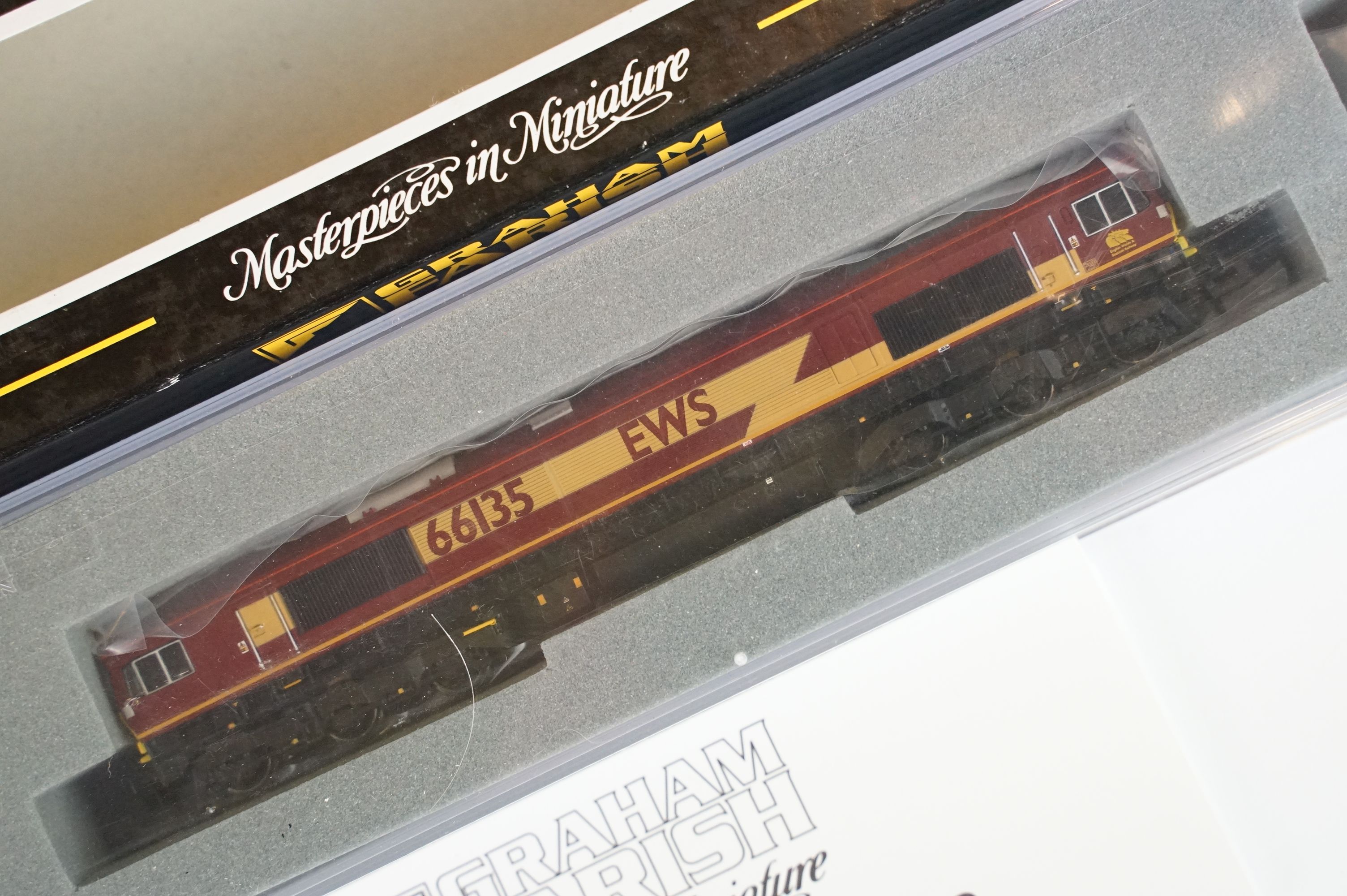 Three cased Graham Farish by Bachmann N gauge locomotives to include 371153 Class 37/4 37419 EWS, - Image 7 of 8