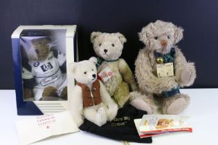 Steiff limited edition Teddy Bu white teddy bear, 30cm high, No.619/4000, in bag with certificate