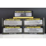 Five cased Graham Farish by Bachmann N gauge locomotives to include 371-061 Class 03 Diesel