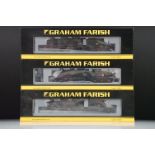 Three cased Graham Farish by Bachmann N gauge locomotives to include 372-137 Black 5 45110 BR